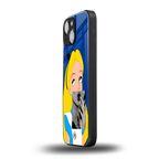wonderland treat back phone cover | glass case for iphone 13 mini