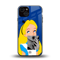 wonderland treat back phone cover | glass case for iphone 13