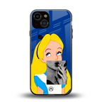 wonderland treat back phone cover | glass case for iphone 13