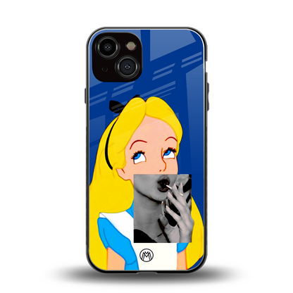 wonderland treat back phone cover | glass case for iphone 13