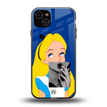wonderland treat back phone cover | glass case for iphone 14 plus