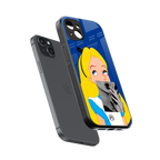 wonderland treat back phone cover | glass case for iphone 14 plus