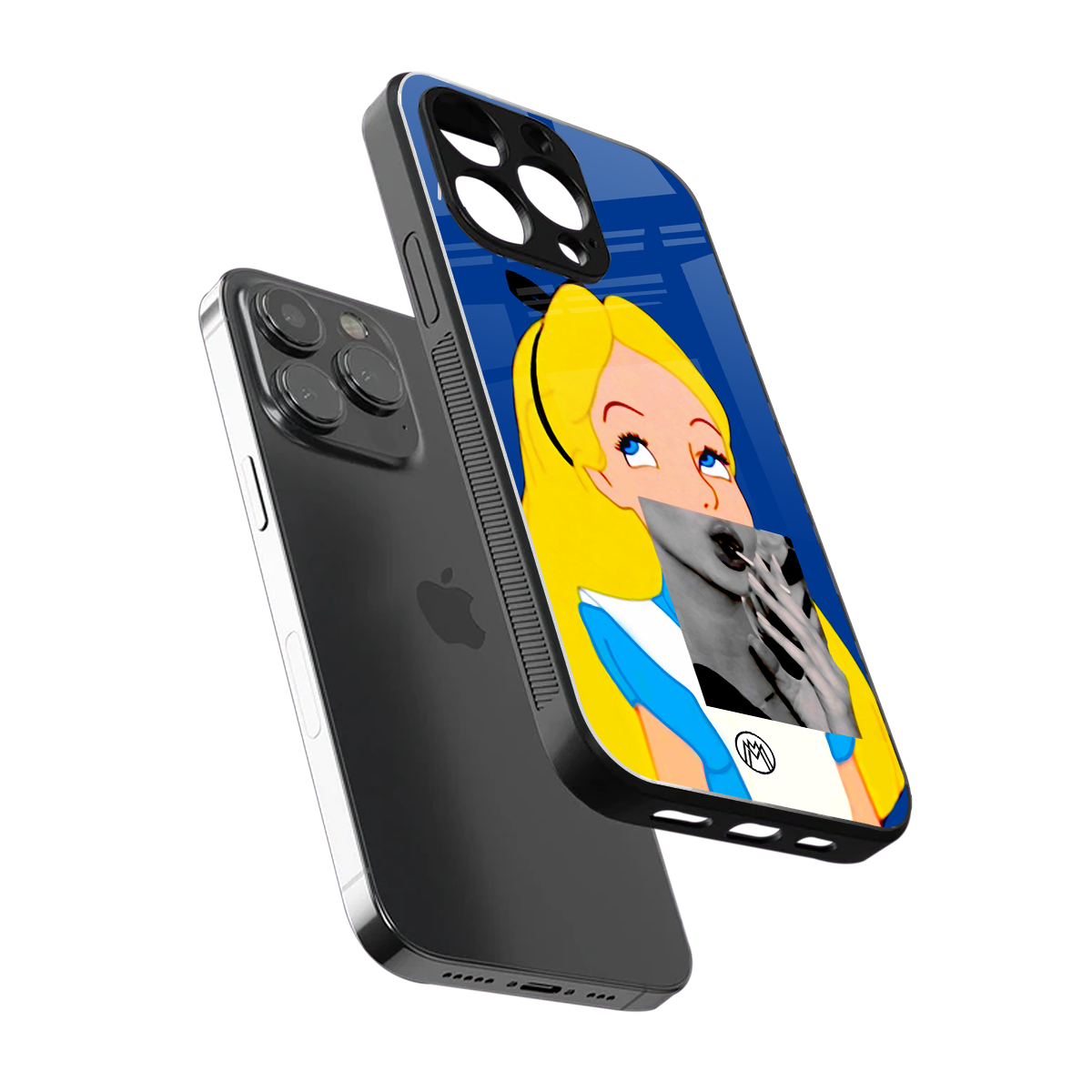 wonderland treat back phone cover | glass case for iphone 15 pro max