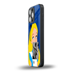 wonderland treat back phone cover | glass case for iphone 14 pro max