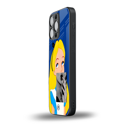 wonderland treat back phone cover | glass case for iphone 14 pro max