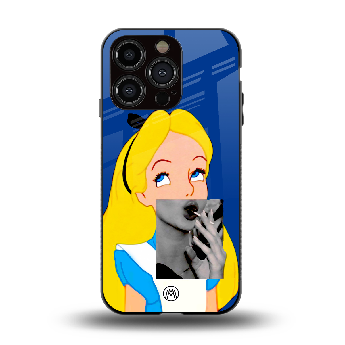 wonderland treat back phone cover | glass case for iphone 15 pro