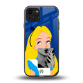 wonderland treat back phone cover | glass case for iphone 15