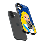 wonderland treat back phone cover | glass case for iphone 16 plus