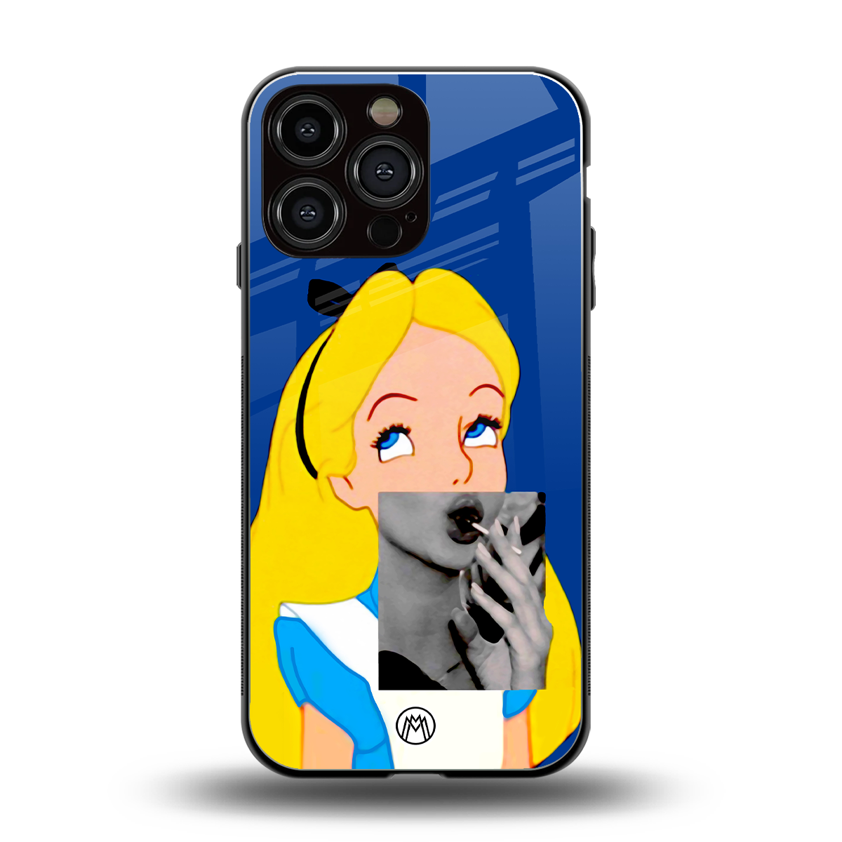 wonderland treat back phone cover | glass case for iphone 16 pro max