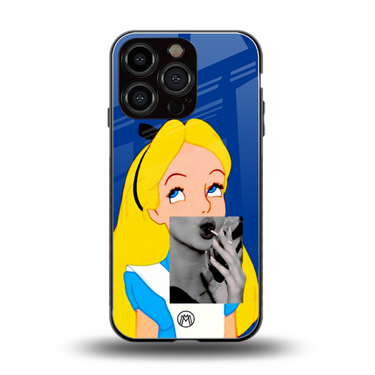 wonderland treat back phone cover | glass case for iphone 16 pro