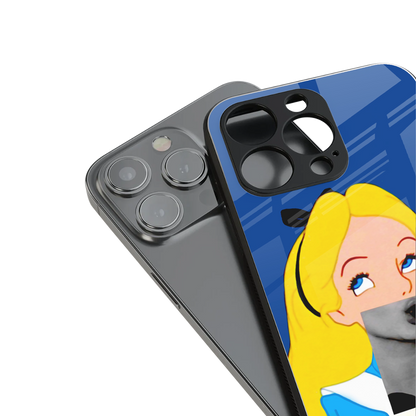 wonderland treat back phone cover | glass case for iphone 14 pro max