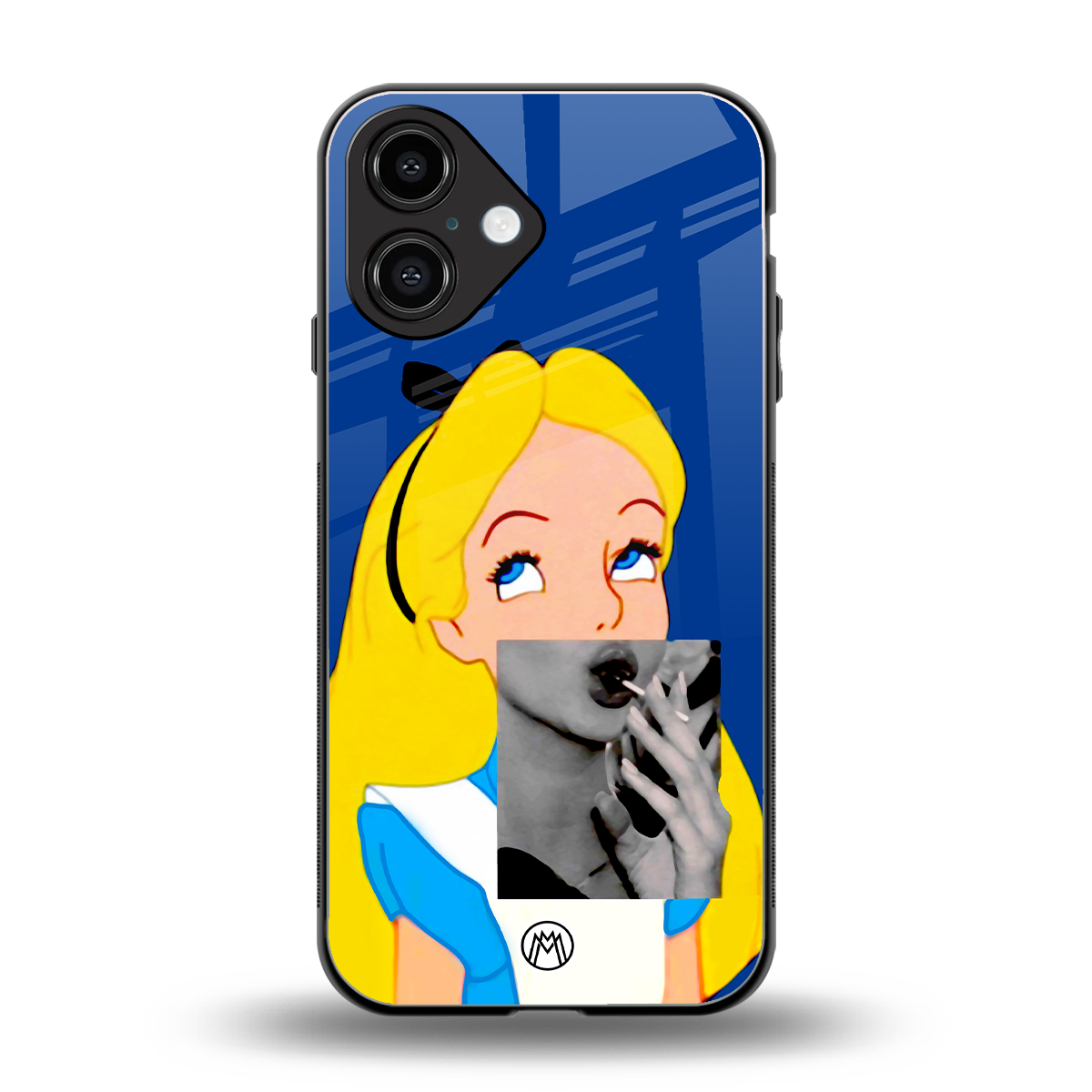 wonderland treat back phone cover | glass case for iphone 16