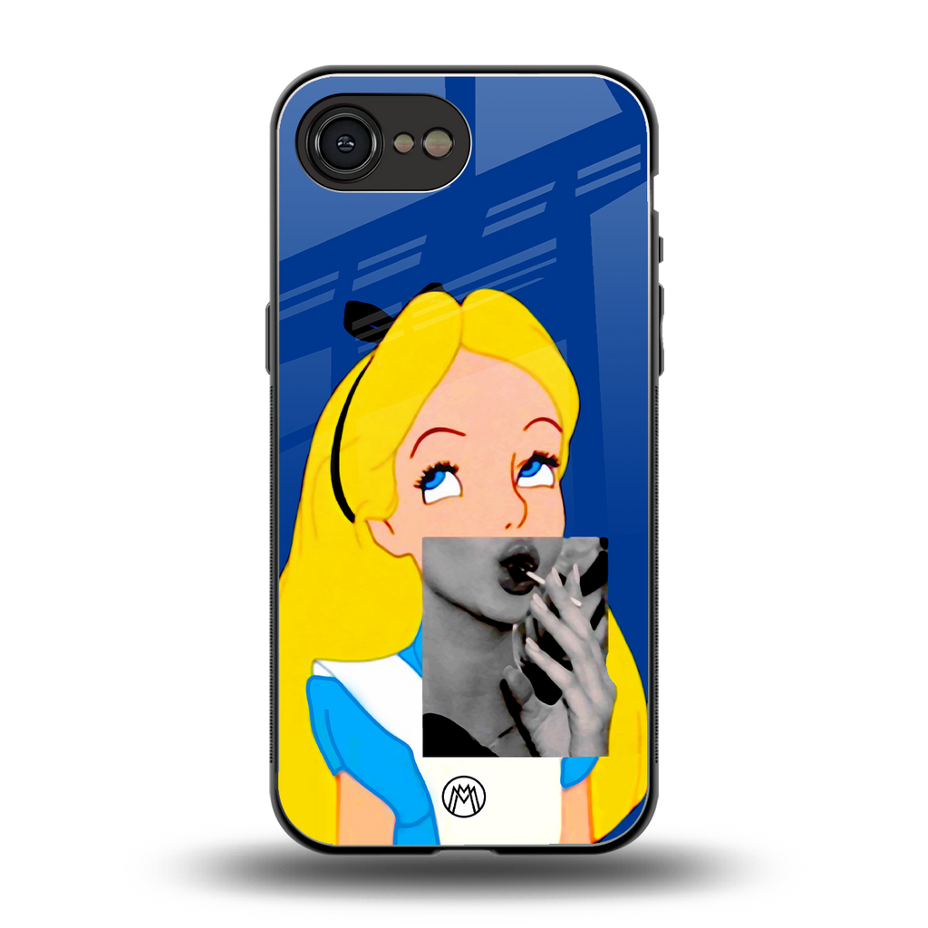 wonderland treat back phone cover | glass case for iphone 16e