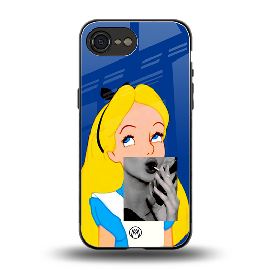 wonderland treat back phone cover | glass case for iphone 16e