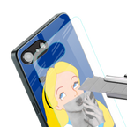 wonderland treat back phone cover | glass case for iphone 16e