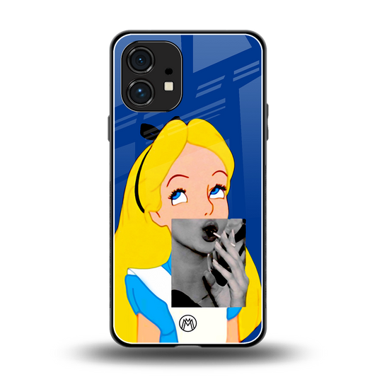 wonderland treat back phone cover | glass case for nothing phone 1