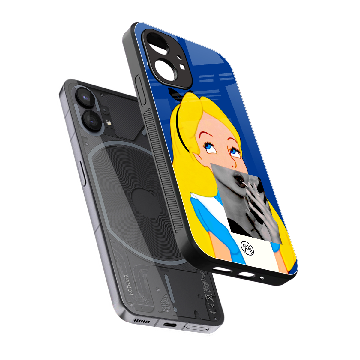 wonderland treat back phone cover | glass case for nothing phone 1