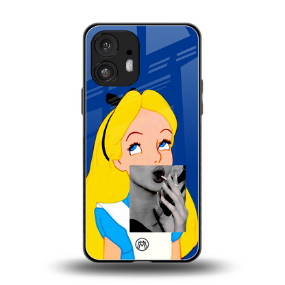 wonderland treat back phone cover | glass case for nothing phone 2