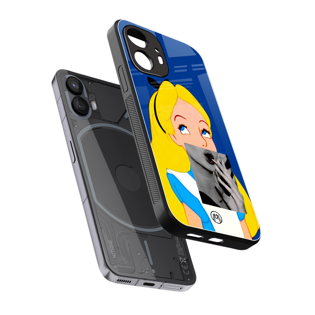 wonderland treat back phone cover | glass case for nothing phone 2