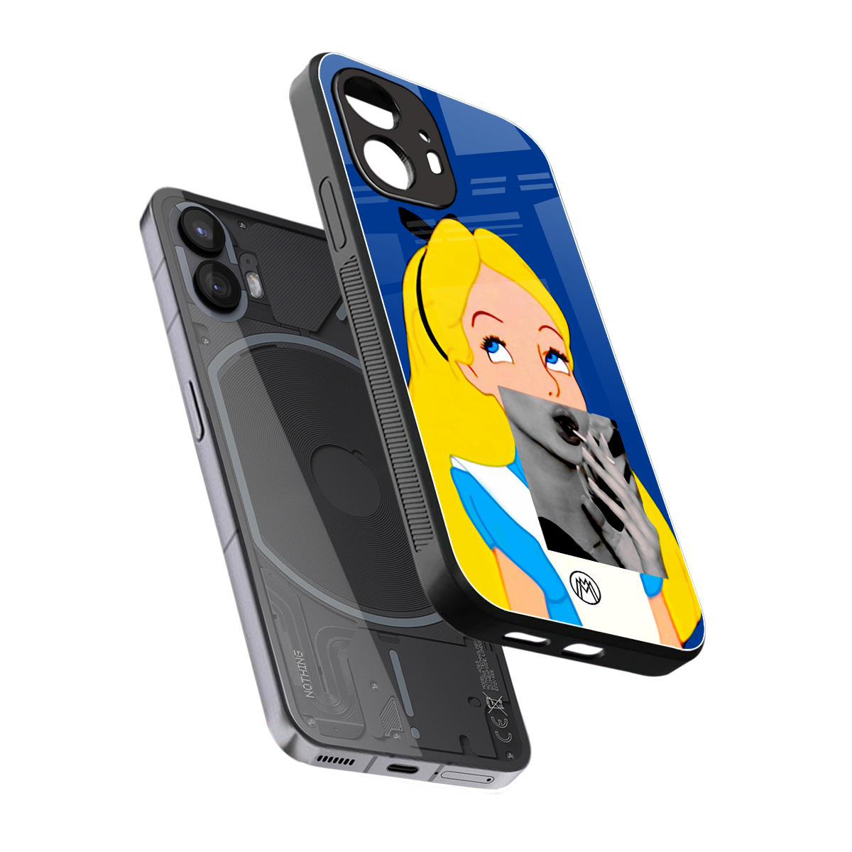 wonderland treat back phone cover | glass case for nothing phone 2