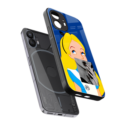 wonderland treat back phone cover | glass case for nothing phone 2