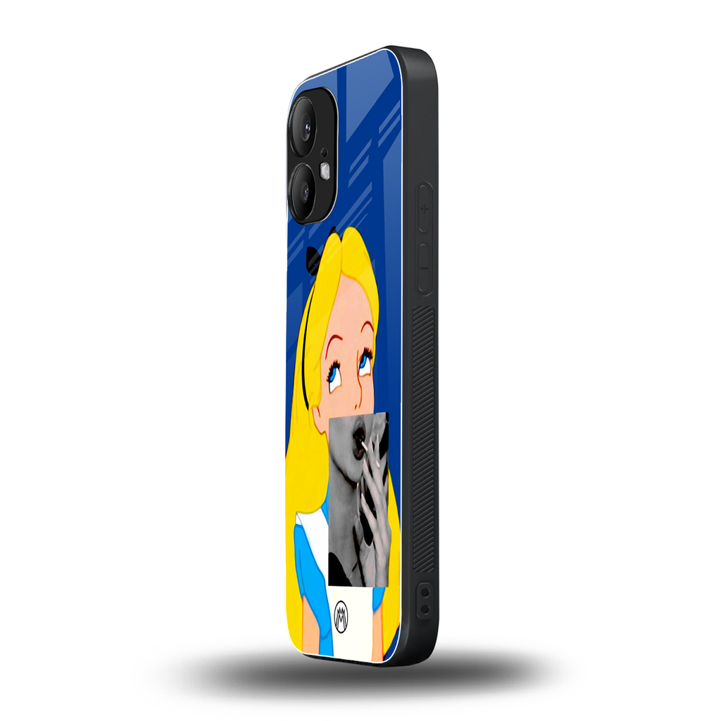wonderland treat back phone cover | glass case for nothing phone 2