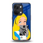wonderland treat back phone cover | glass case for oneplus nord 3