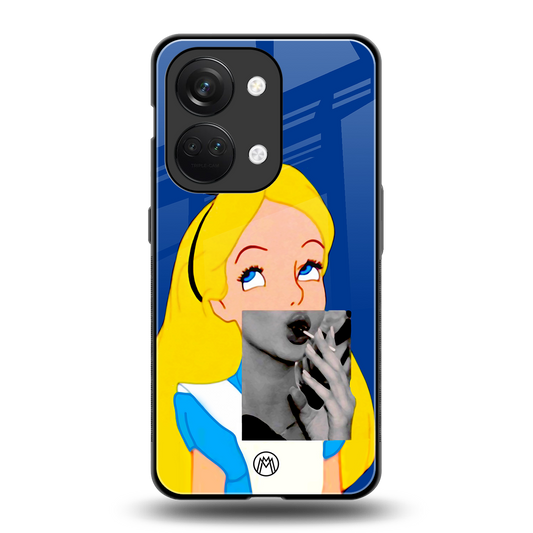 wonderland treat back phone cover | glass case for oneplus nord 3