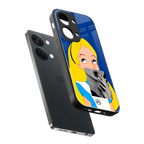 wonderland treat back phone cover | glass case for oneplus nord 3