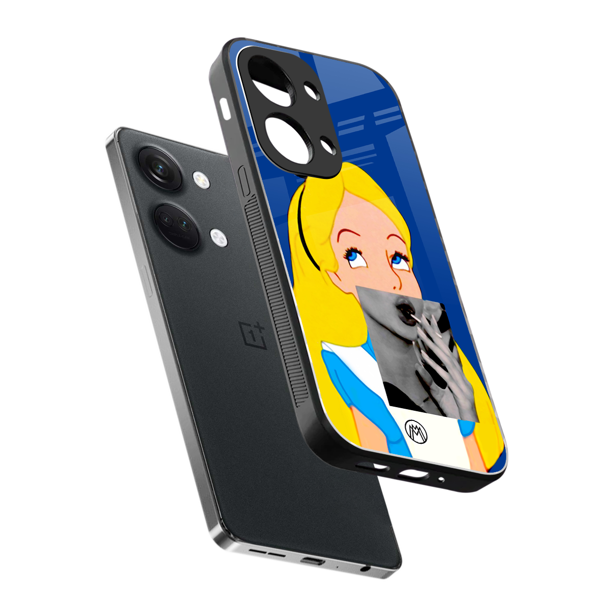wonderland treat back phone cover | glass case for oneplus nord 3
