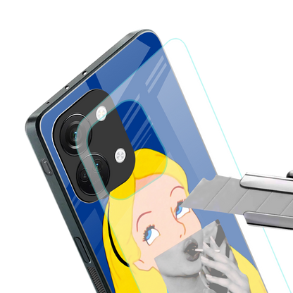 wonderland treat back phone cover | glass case for oneplus nord 3