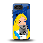 wonderland treat back phone cover | glass case for oneplus nord 4