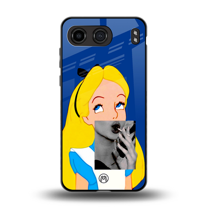wonderland treat back phone cover | glass case for oneplus nord 4