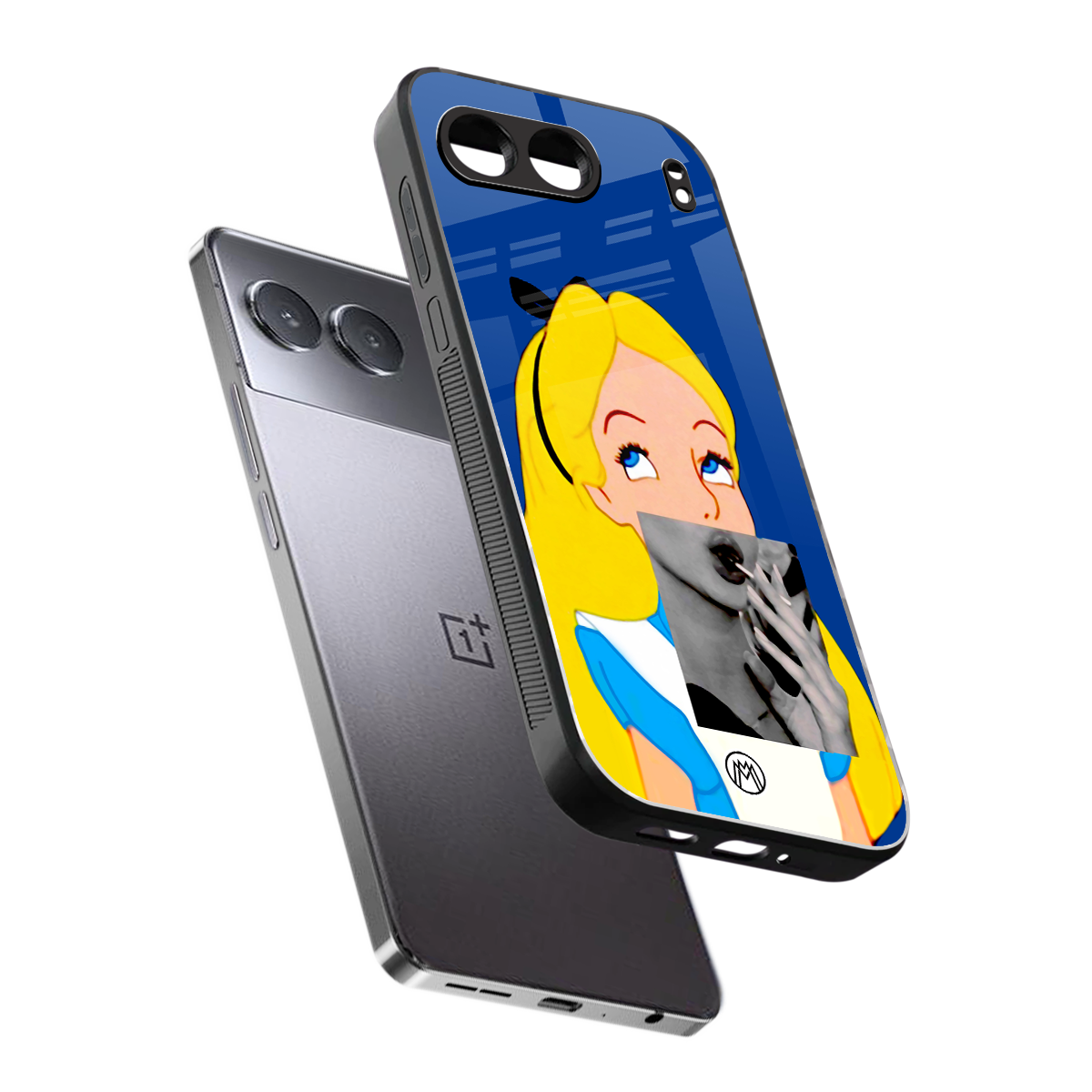 wonderland treat back phone cover | glass case for oneplus nord 4