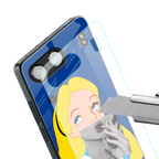 wonderland treat back phone cover | glass case for oneplus nord 4
