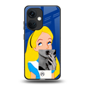 wonderland treat back phone cover | glass case for oneplus nord ce 3