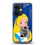 wonderland treat back phone cover | glass case for oneplus nord ce 3