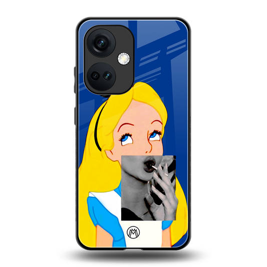 wonderland treat back phone cover | glass case for oneplus nord ce 3