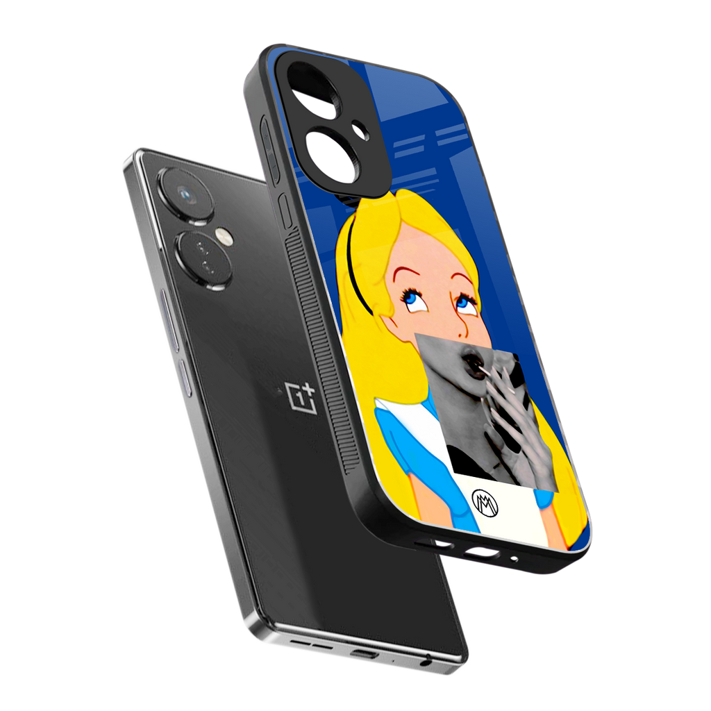 wonderland treat back phone cover | glass case for oneplus nord ce 3