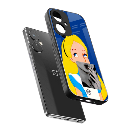 wonderland treat back phone cover | glass case for oneplus nord ce 3
