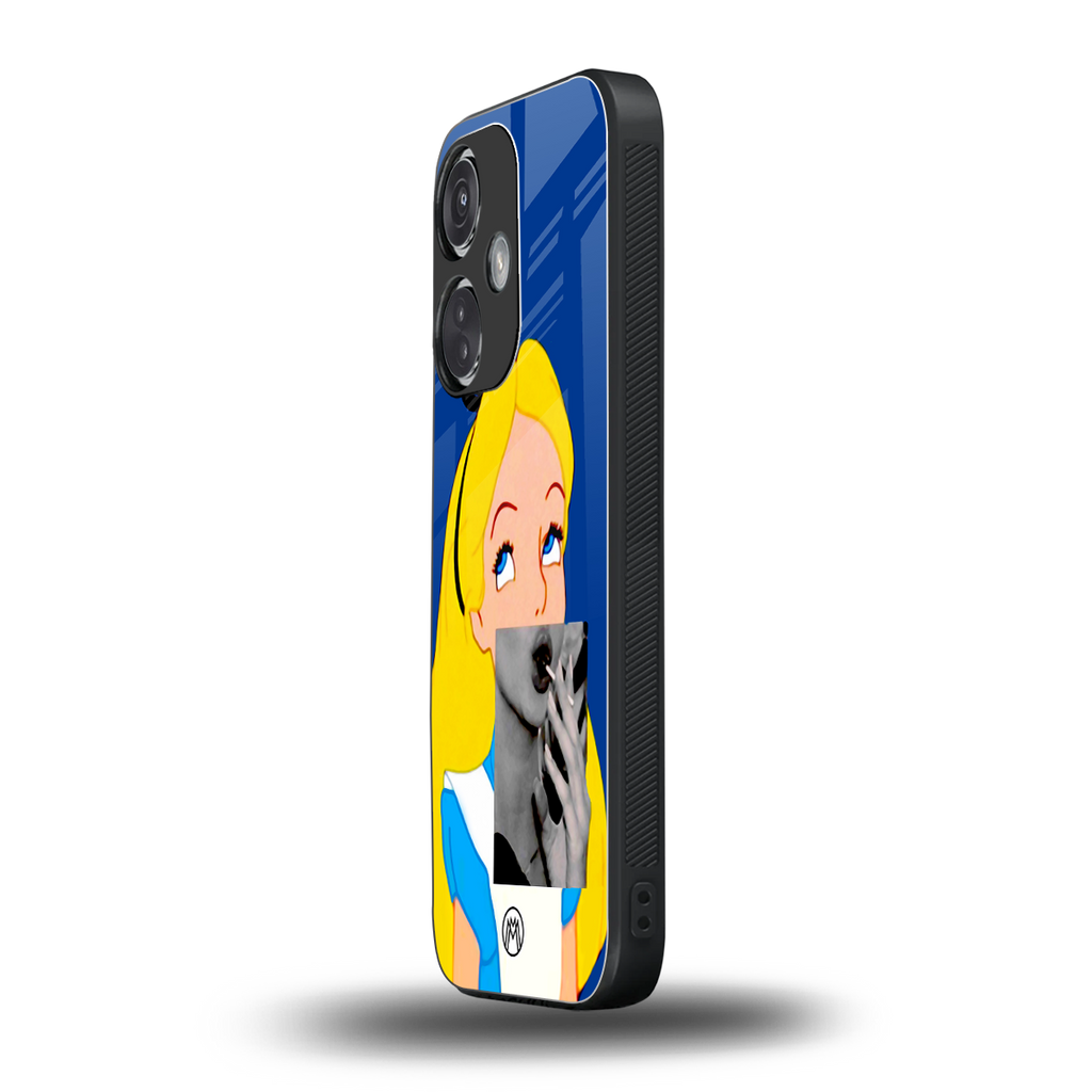 wonderland treat back phone cover | glass case for oneplus nord ce 3