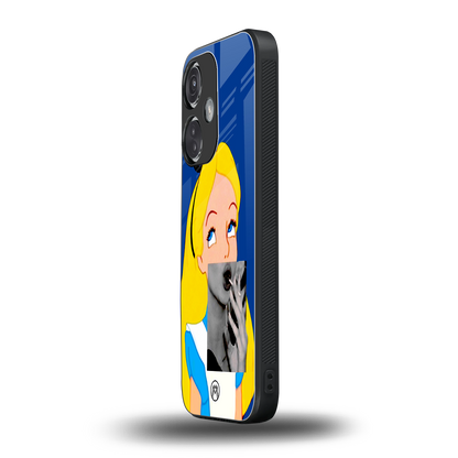 wonderland treat back phone cover | glass case for oneplus nord ce 3