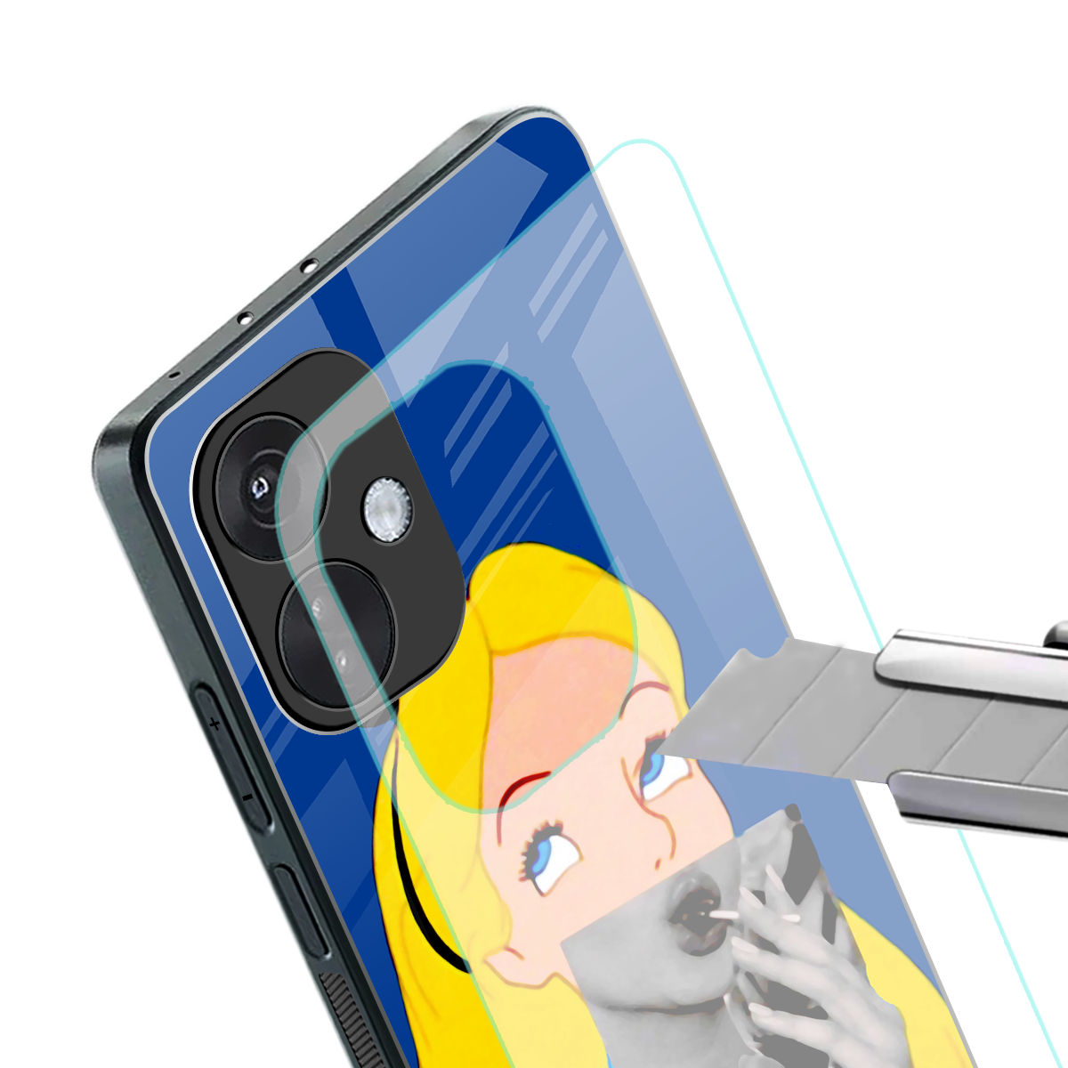 wonderland treat back phone cover | glass case for oneplus nord ce 3