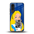 wonderland treat back phone cover | glass case for oneplus nord ce 4 lite