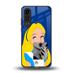 wonderland treat back phone cover | glass case for oneplus nord ce 4 lite