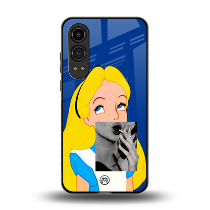 wonderland treat back phone cover | glass case for oneplus nord ce 4 lite