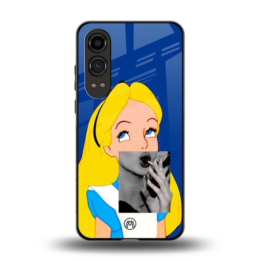 wonderland treat back phone cover | glass case for oneplus nord ce 4 lite