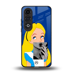 wonderland treat back phone cover | glass case for oneplus nord ce 4