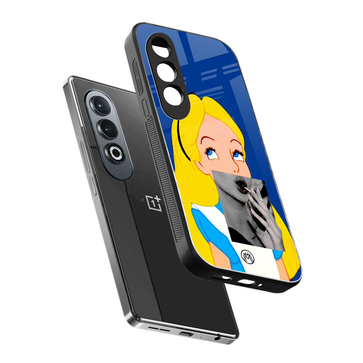 wonderland treat back phone cover | glass case for oneplus nord ce 4