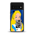 wonderland treat back phone cover | glass case for google pixel 6 pro